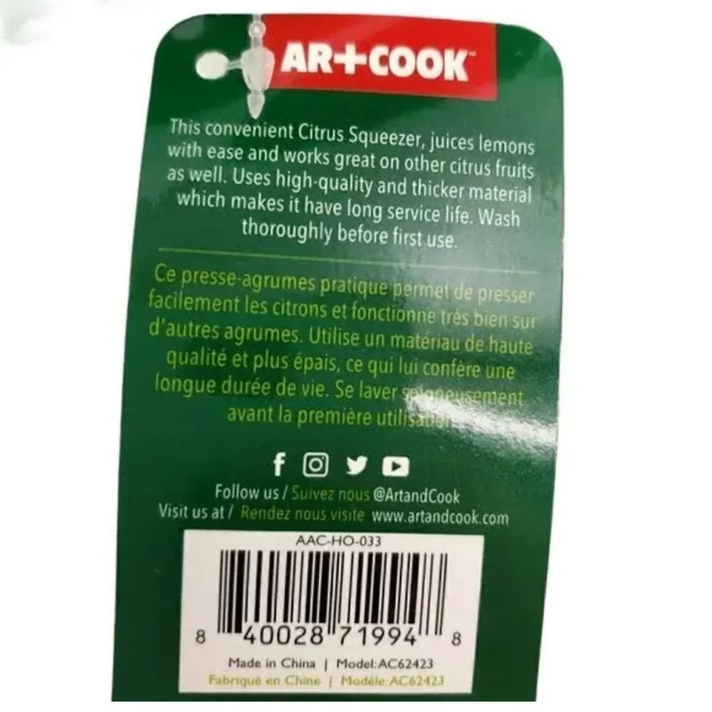AR+Cook Citrus Juicer Green NWT